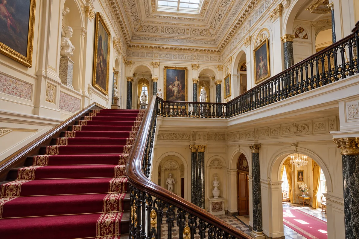 The richly decorated state rooms inside Osborne House